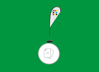 Beachflags Tropfen Form